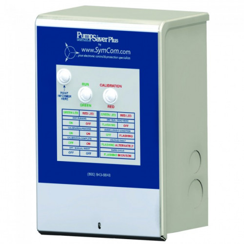 A calibration adjustment allows the Model 233-P to be calibrated to your specific pumping applications, thereby reducing the possibility of false or nuisance tripping. A proprietary microcontroller based voltage, power factor and current-sensing circuit constantly monitors for power fluctuations, overcurrent and underload conditions. https://www.aquascience.net/symcom-pump-saver-plus-pump-protector-for-230v-1-3-hp-to-1-5-hp-submersible-pumps-with-enclosure